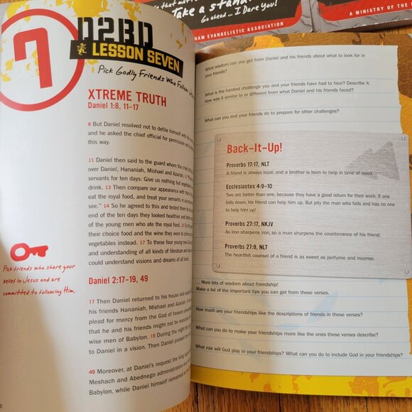 Dare To Be A Daniel Field Manual Guide Set Billy Graham Work Book Church Youth G - Picture 11 of 13